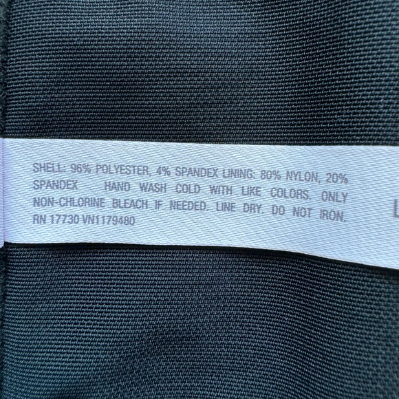 Auden tank womens large corset spaghetti strap satin cropped black - Picture 5 of 8